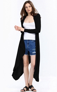 SZ60003-1-2 Fashion Ladies Long Cardigans Knit Sweaters For Women